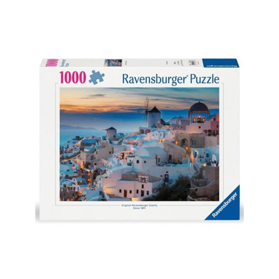 Puzzel 1000st Avond in Santorini