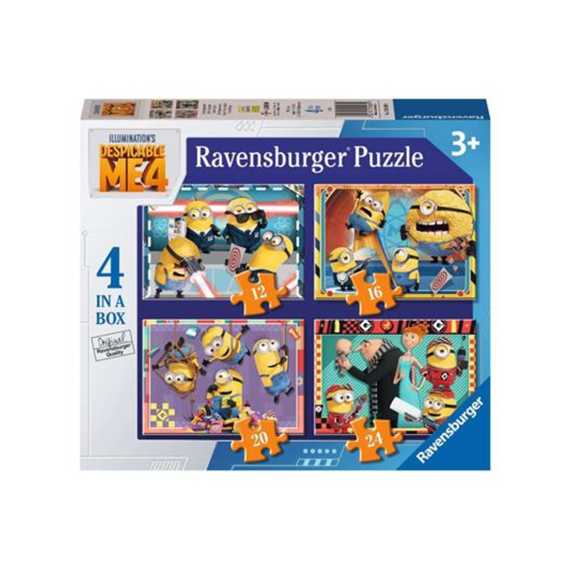 Puzzel Despicable Me 4 12+16+20+24 stukjes