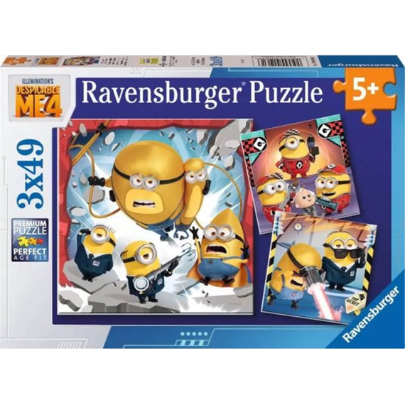 Puzzel 3x49st Despicable Me 4