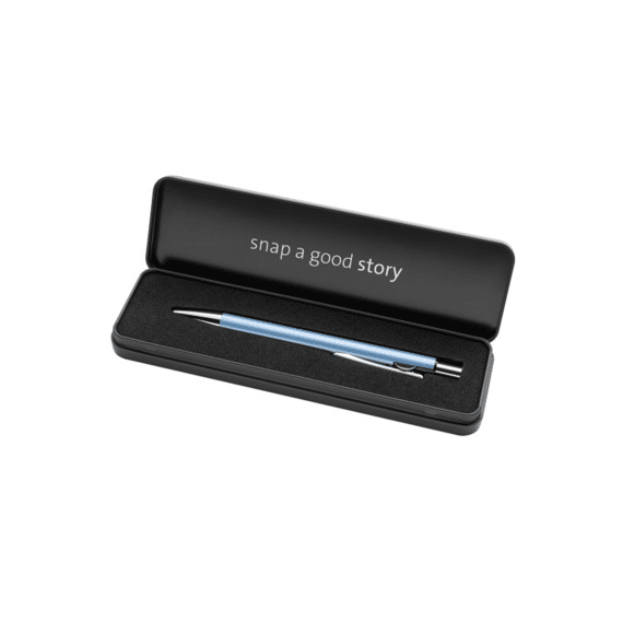 Pelikan Balpen Snap in Metal Case Metallic Frosted Blue
