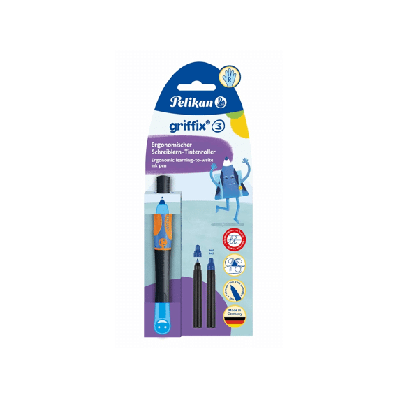 Pelikan Griffix Inktpen Rechtshandig Neon Black