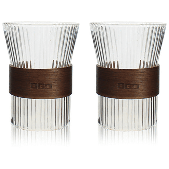 Ogo The & Cafe Set 2 Tassen 325ml Karl Transparant