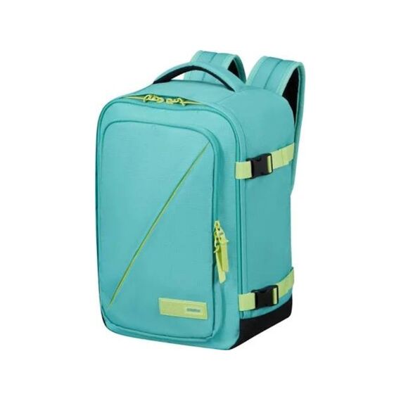 American Tourister Take2cabin Casual Backpack M Dusty Turquoise/lime
