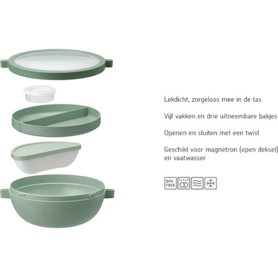 Mepal Bento Lunchbowl Vita Nordic Blue