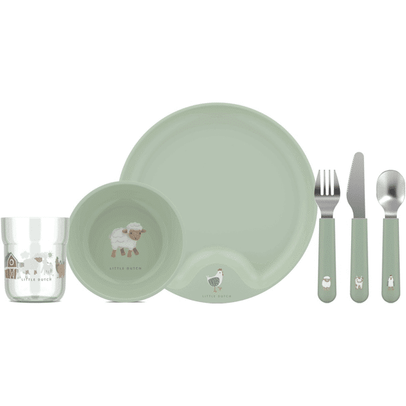 Little Dutch Set Kinderservies Mio 6delig Little Farm