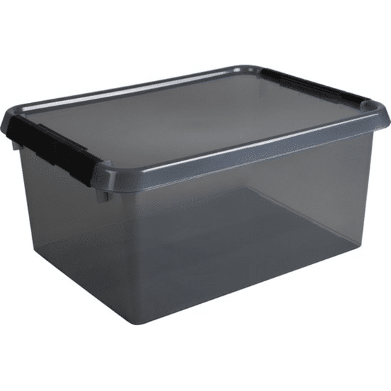Sunware Comfort Line Box 15L Transparant Grijs-Zwart