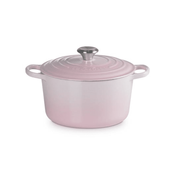 Le Creuset Signature Braad/Stoofpot Rond Hoog 24cm Roze