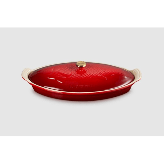 Le Creuset Ovenschaal Vis Heritage 34cm 1,6L Kersenrood