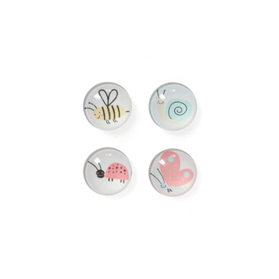 Zeller Magneet 4stuks Insecten