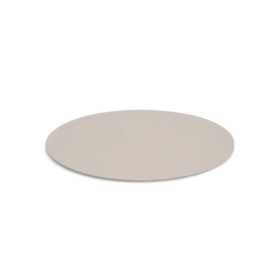 Zeller Placemat Rond Kunstleder 38cm Taupe