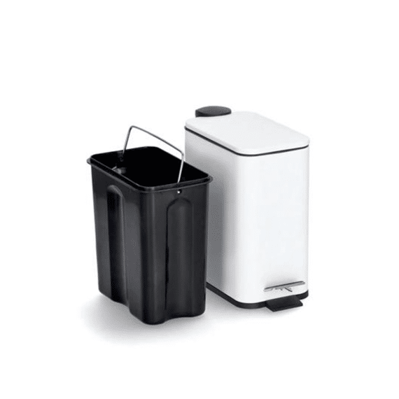 Zeller Pedaalemmer 5L Wit
