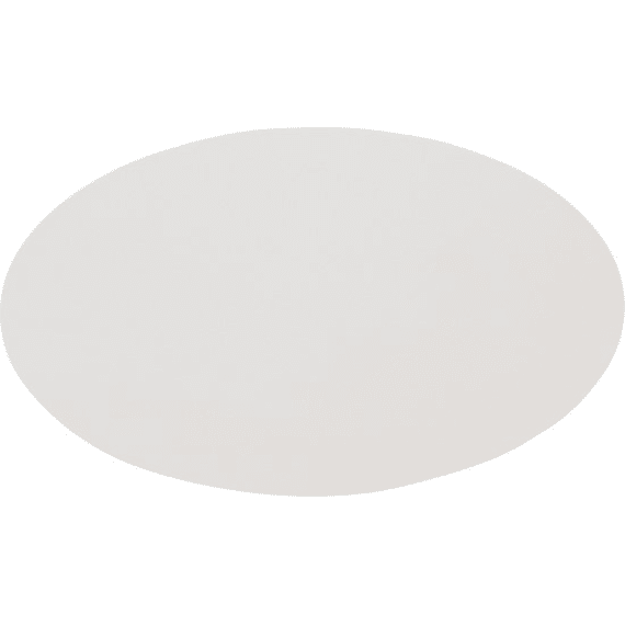Zeller Placemat Rond Kunstleder 38cm Wit