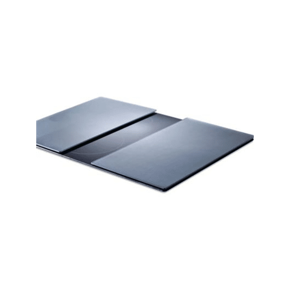Zeller Kookplaatbeschermer Glas 30x52cm 2stuks Mettalic