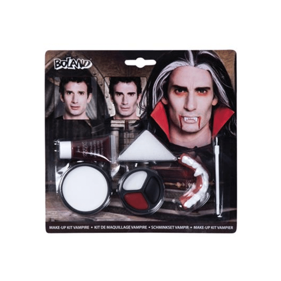 Make-up kit Vampier Tanden, bloed schmink + acc.