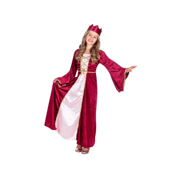 Kinderkostuum Renaissance queen 7-9 jaar
