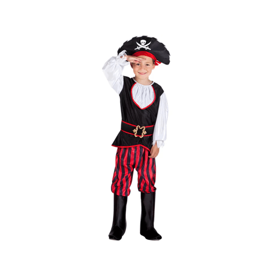 Kinderkostuum Piraat Tom 4-6 jaar