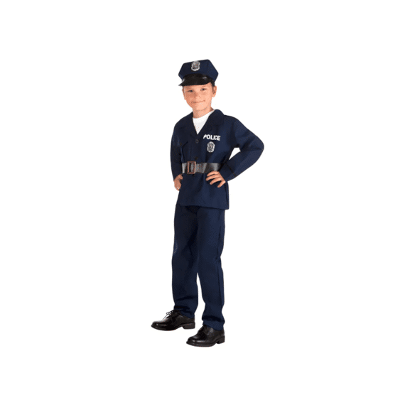 Kinderkostuum Politie officier 7-9 jaar