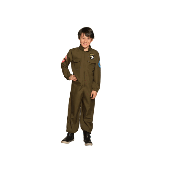 Kinderkostuum Jet Piloot 10-12 jaar