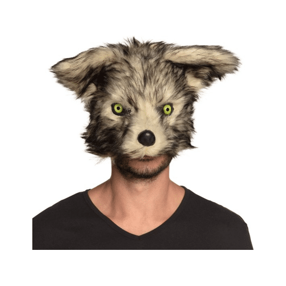 Halfmasker Weerwolf Pluche