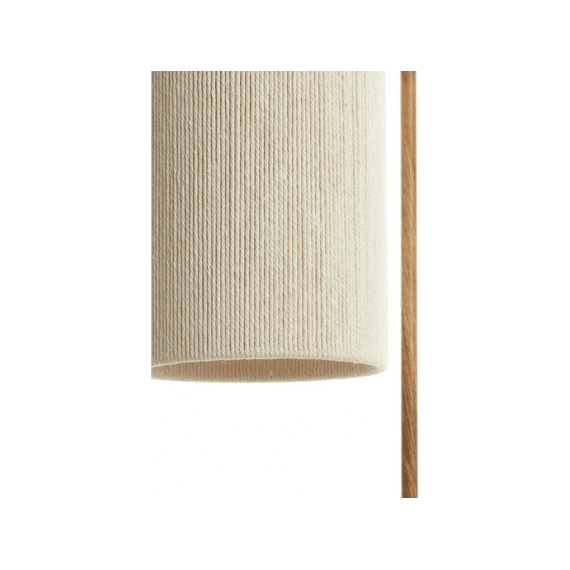 Tafellamp 26x20x59.5cm Donio Houtprint Naturel + Rope Creme