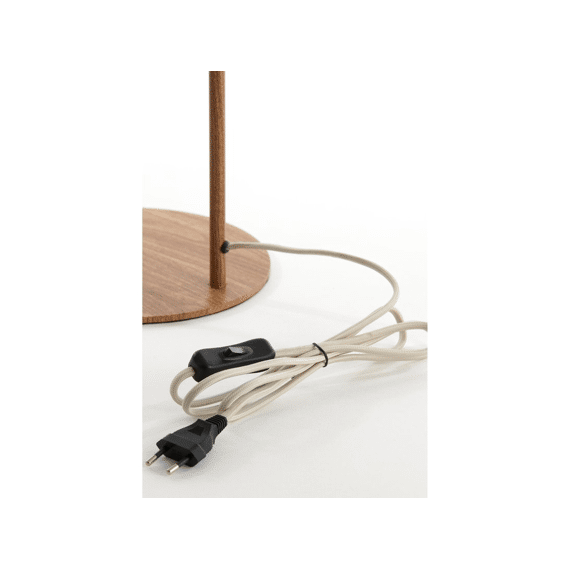 Tafellamp 26x20x59.5cm Donio Houtprint Naturel + Rope Creme