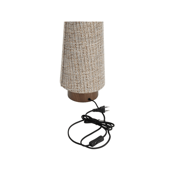 Tafellamp D19x52.5cm Howie Hout Print Donkerbruin + Lichtbruin