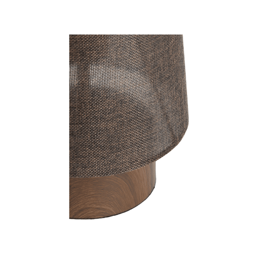 Tafellamp D15x42cm Howie Hout Print Donkerbruin + Donkerbruin