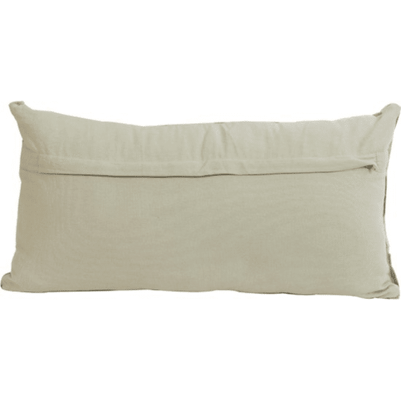 Kussen 60x30cm Jembana Zand + Olijfgroen