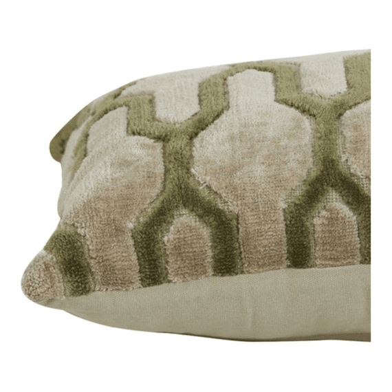 Kussen 60x30cm Jembana Zand + Olijfgroen