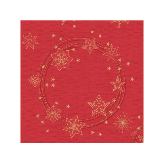 Duni Dunisoft Servetten 40x40cm 12stuks Shining Star Red