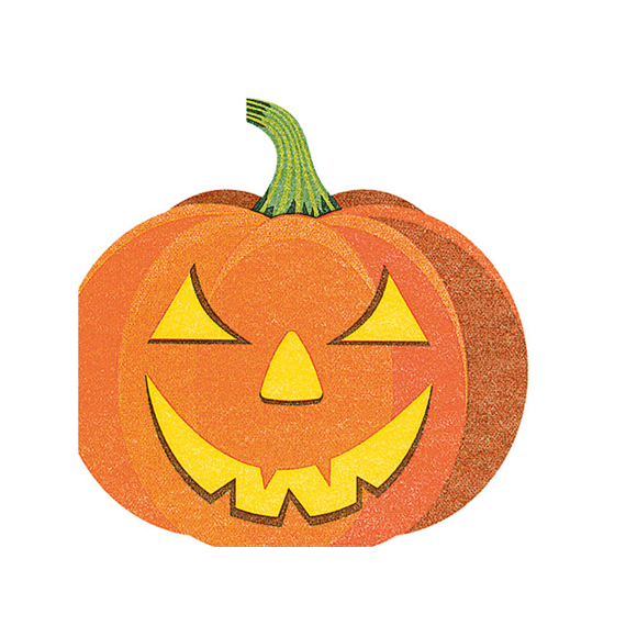 Paper + Design Servetten Silhouette 33cm 12stuks Halloween Pumpkin
