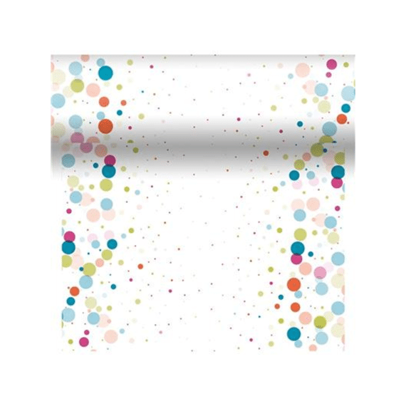 Duni Tête à Tête 3-in-1 40x480cm Festive Bubbles Multi