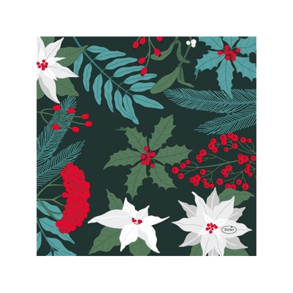 Duni Servetten 33x33cm 20stuks Xmas Garden