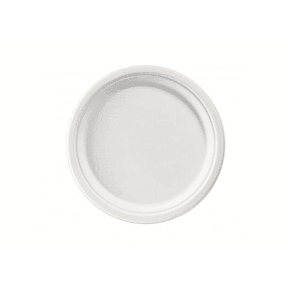 Duni Bord Rond White 50st 26cm uit composteerbare suikerrietvezels
