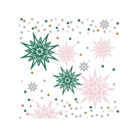 Duni Dunisoft Servetten 40x40cm 12stuks Christmas Stars