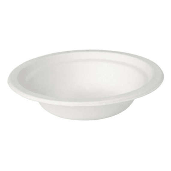 Duni Kommetje Rond White 50st 18cm uit composteerbare suikerrietvezels