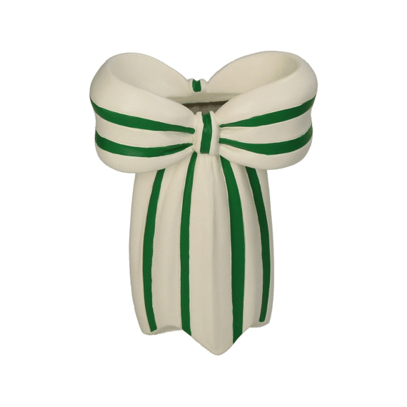 Vaas Strik Polyresin Groen 7x14x19cm