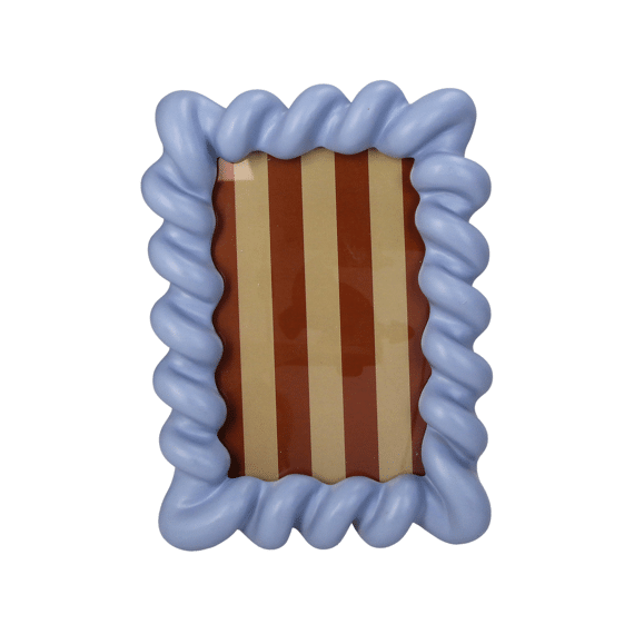 Fotokader Polyresin Blauw 10x15cm