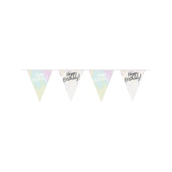 Vlaggenlijn Happy Birthday 4m