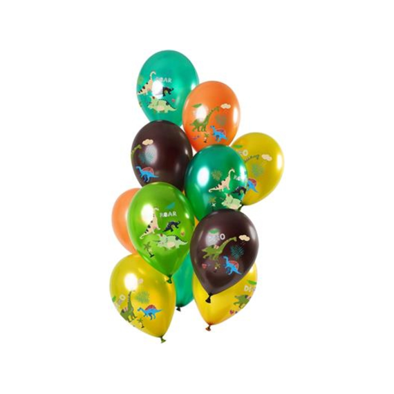 Ballon 33cm Dino 12st Assortiment