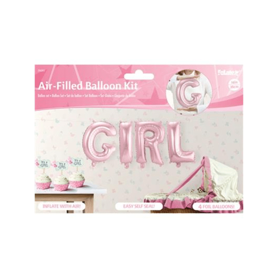 Folie Ballon Girl Rose 36cm