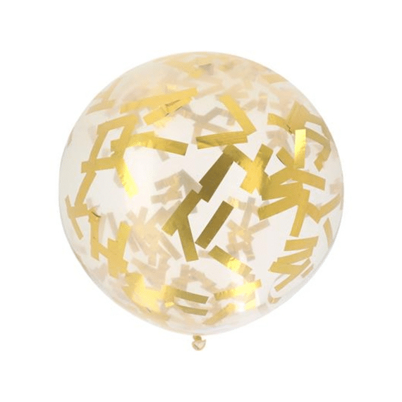 Ballon XL 61cm Confetti Sprinkles Gold