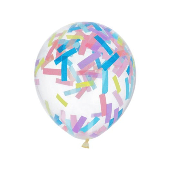 Ballon 30cm Confetti Candy Pastel 4st