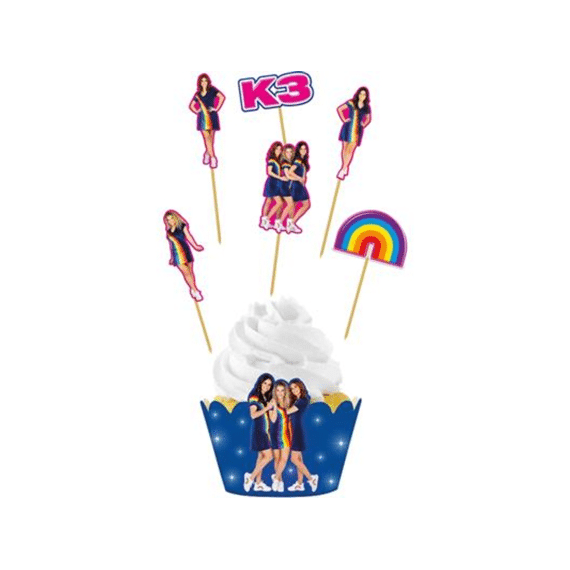 Cupcake Prikkers K3 6st