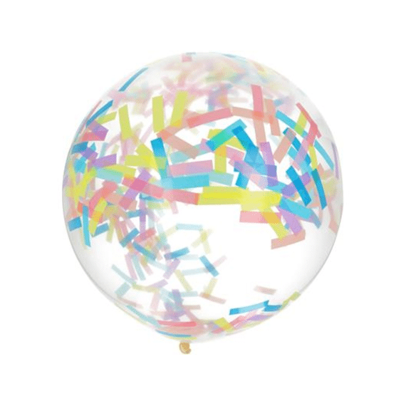 Ballon XL 61cm Confetti Candy Pastel