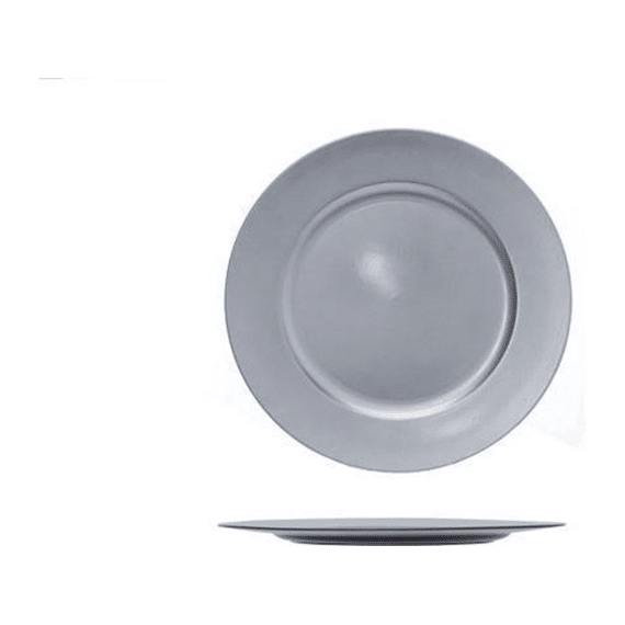 Cosy at Home Bord Glossy 33cm Zilver