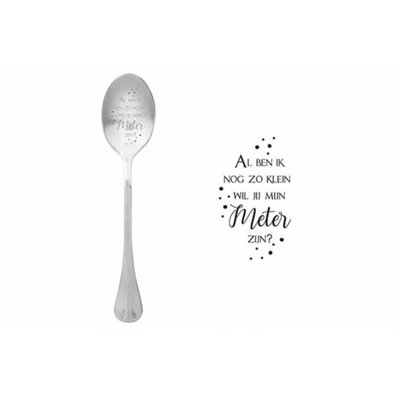 One Message Spoon Al ben ik nog zo klein, wil jij mijn meter zijn?