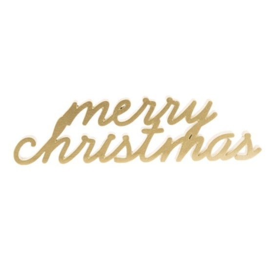 Cosy & Trendy Letterdeco Merry Christmas Goud 23,3x9x4,5cm