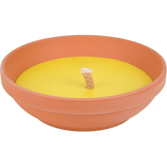 Citronella Terracotta Schaal Geel 15u 23x7cm