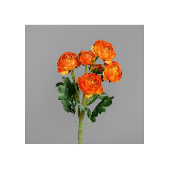 Kunstplant Tak Ranonkel 32cm Oranje